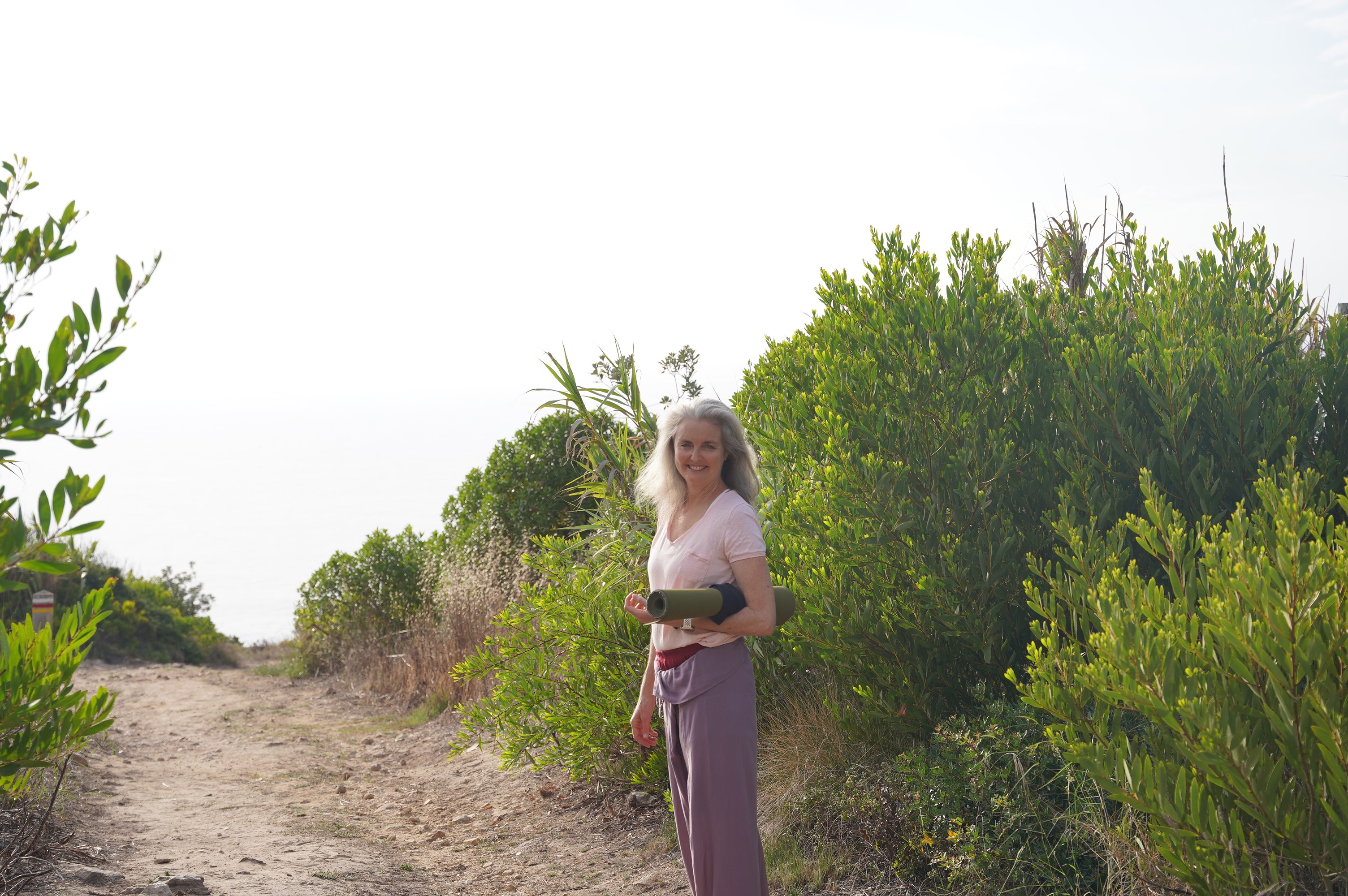 Georgia Marnham teaching Iyengar Yoga in Portugal